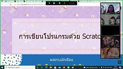 Learning activities via Line VDO CALL of Computational Science for grade 4 on the topic “Program coding via Scratch”