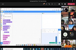 Online learning activities “Program coding practice via Scratch” on September 17, 2021 for grade 4/7